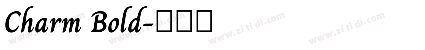 Charm Bold字体转换